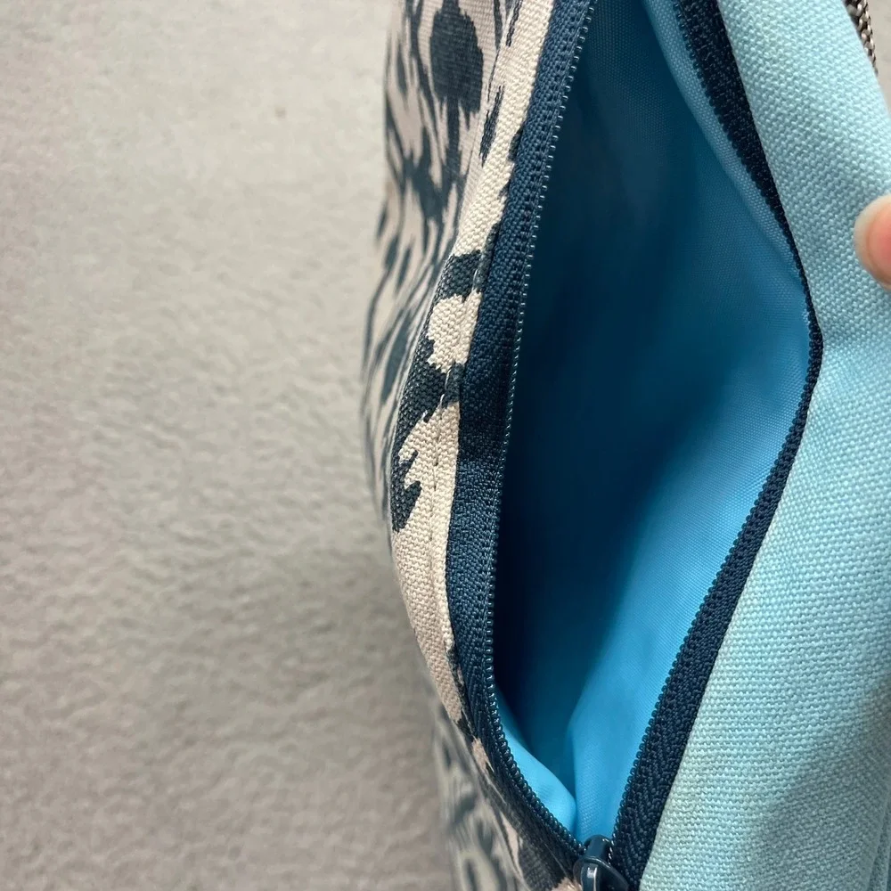 KAVU Rope Bag Crossbody Blue Ikat Canvas Sling Backpack Ergonomic Outdoor Bag